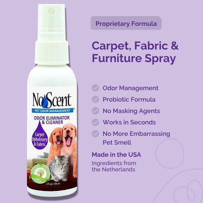 No Scent Carpet Upholstery & Fabric Furniture Spray for Wet Dog, Cat Spray, Pet Odor & Spot Cleaner